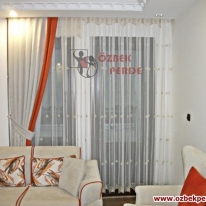 midye-bej-tul-perde-turuncu-krem-cift-fon