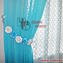 gullu-perde-bagi-modeli-turkuaz-renkli
