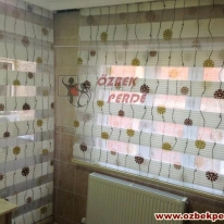 kahve-cicek-baskili-plise-zebra-perde