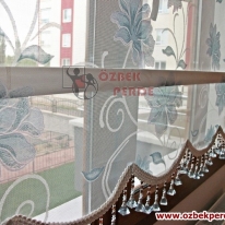 yaban-gullu-tul-stor-perdesi-turkuaz-boncuklu