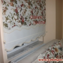 yesil-cicekli-tul-stor-perde