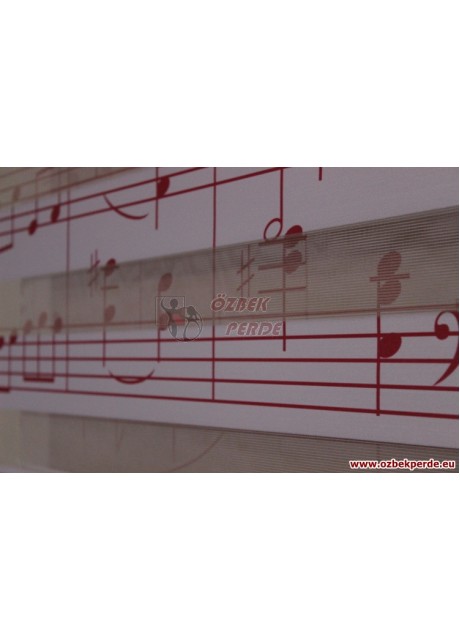 Notalı Zebra Perde  74x200