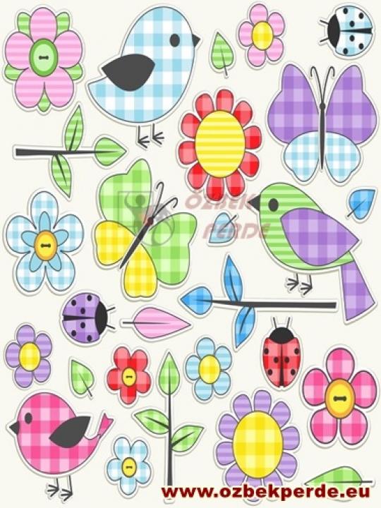 Börtü Böcek Baskılı Bebek Halısı