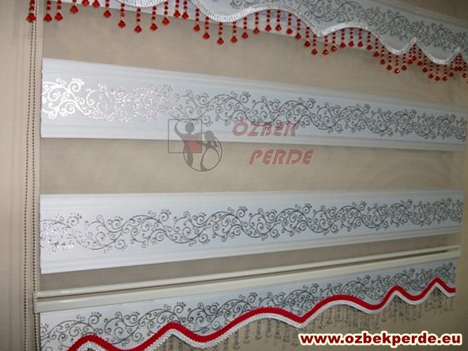 Farbalı Sarmaşık Zebra Perde