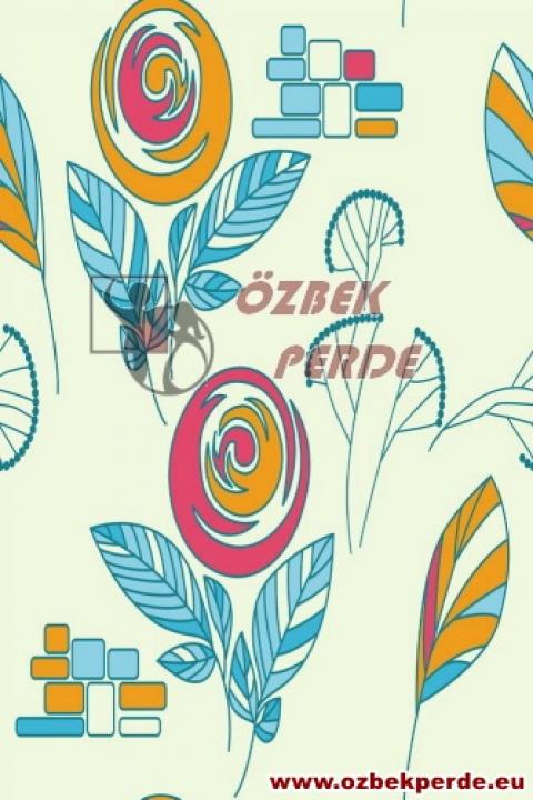 Girdap Çiçekli Halı