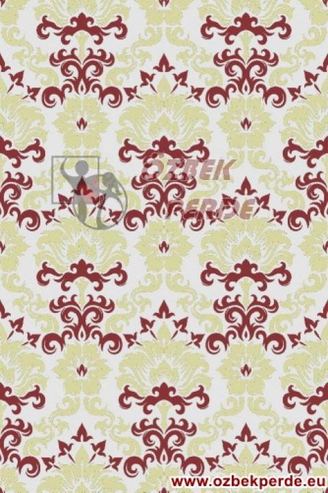 Red Damask Baskılı Halı