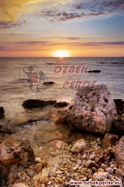 Gün Batımı Baskılı Halı