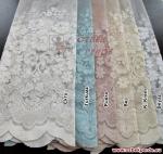 Gül Tarhı Tül Perde