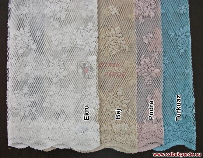 Örgü Çiçek Tül Perde