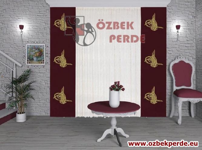 Tuğralı Japon Kanat Perde